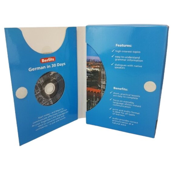 CD BERLITZ German in 30 Days Language Training Audio CD and Course Book Box Set - Picture 3 of 11